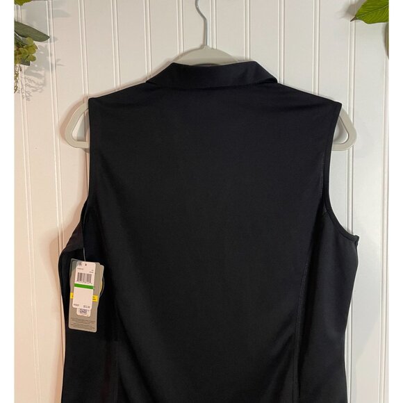 PGATour Airflux Sleeveless Womens Golf Polo Shirt UPF 50 Black L - Picture 5 of 12